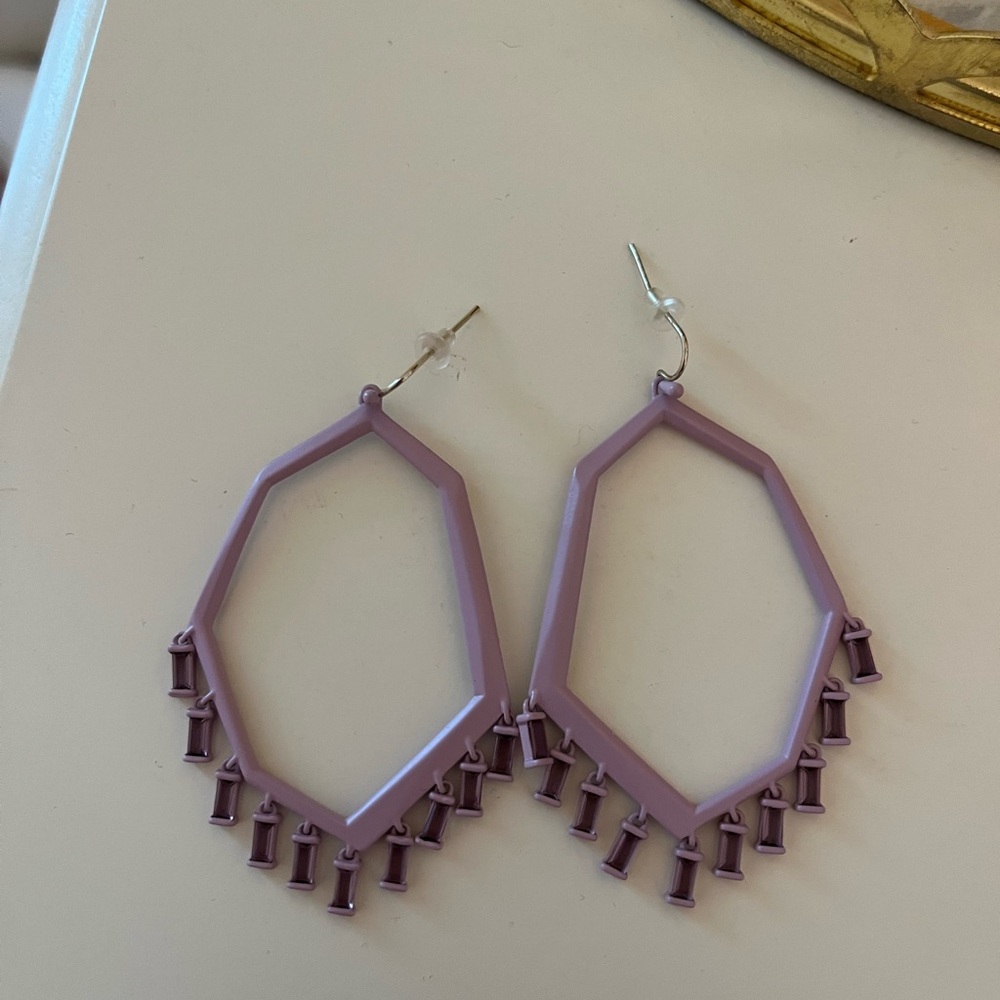 Lavender Kendra Scott earrings